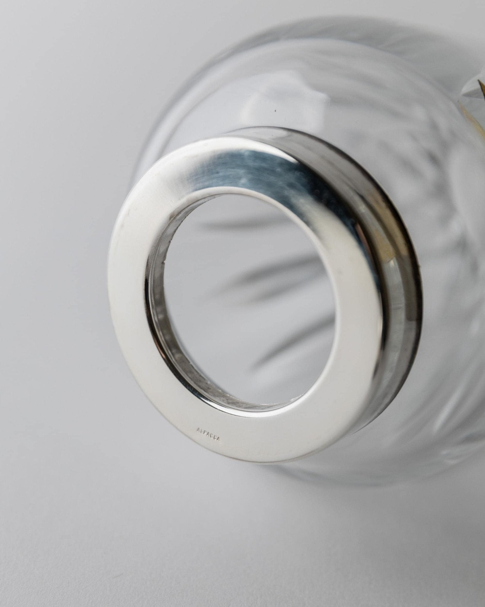 Vintage Cocktail Shaker aus Kristallglas von RCR Italien