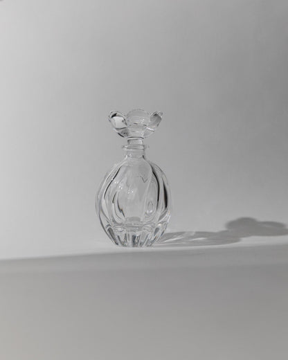 Vintage Parfümflasche Murano Glas mit Blumenstopfen