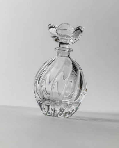 Vintage Parfümflasche Murano Glas mit Blumenstopfen
