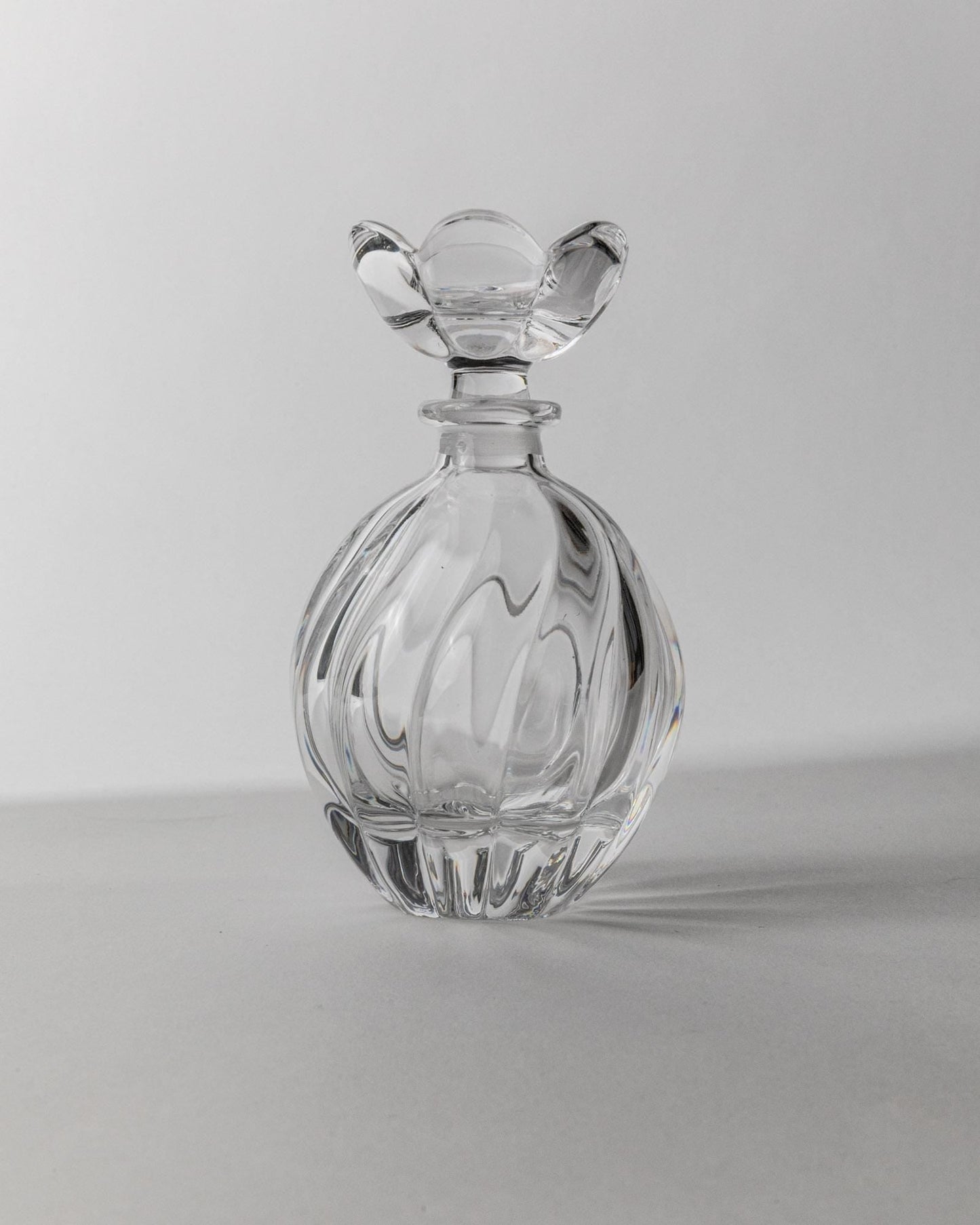 Vintage Parfümflasche Murano Glas mit Blumenstopfen
