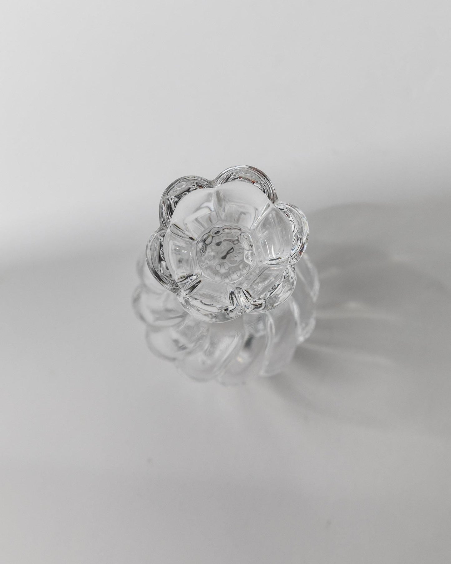 Vintage Parfümflasche Murano Glas mit Blumenstopfen