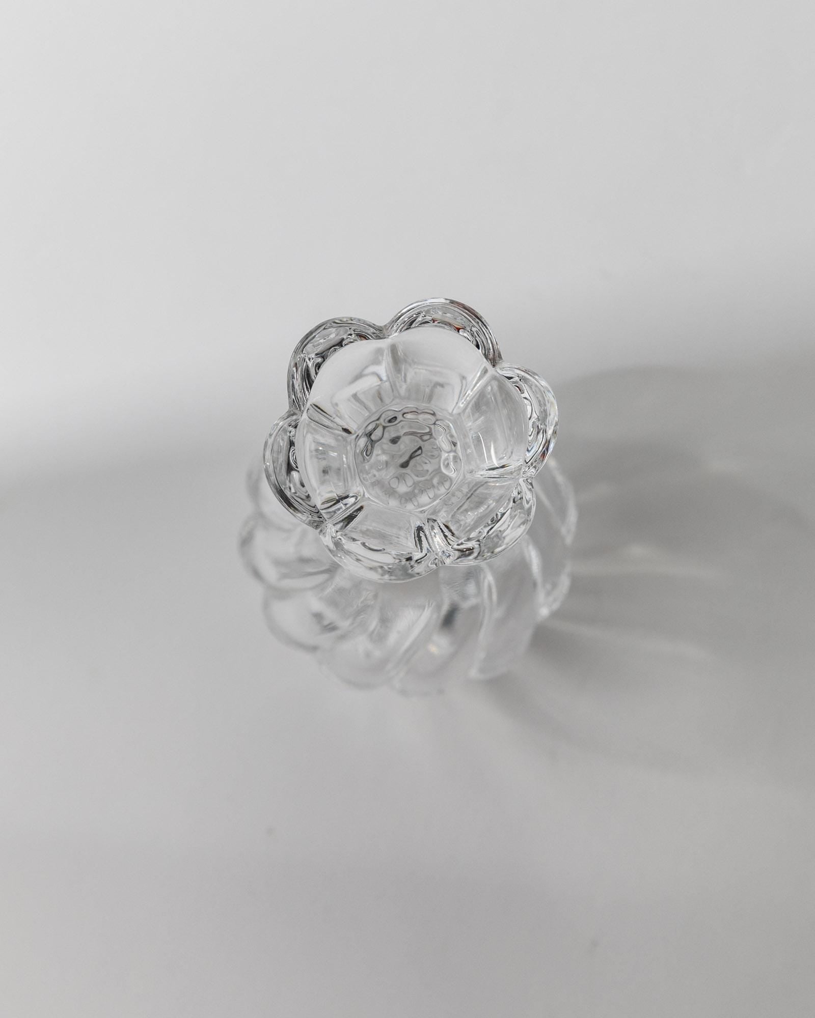 Vintage Parfümflasche Murano Glas mit Blumenstopfen