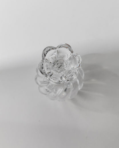 Vintage Parfümflasche Murano Glas mit Blumenstopfen