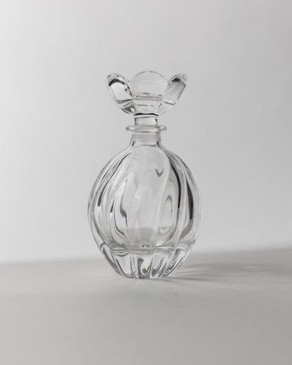 Vintage Parfümflasche Murano Glas mit Blumenstopfen