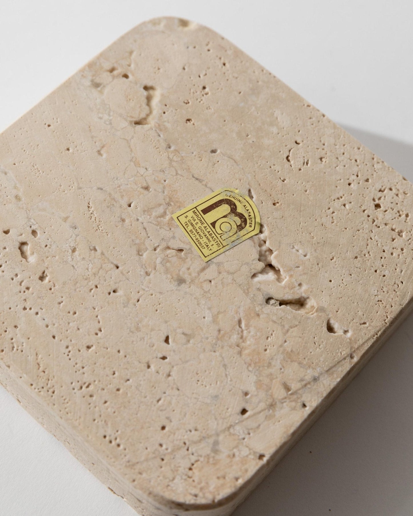 Vintage Aschenbecher aus Alabaster aus San Gimignano Italien