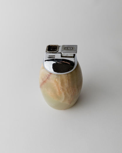 Vintage Tischfeuerzeug aus Alabaster von Piezo