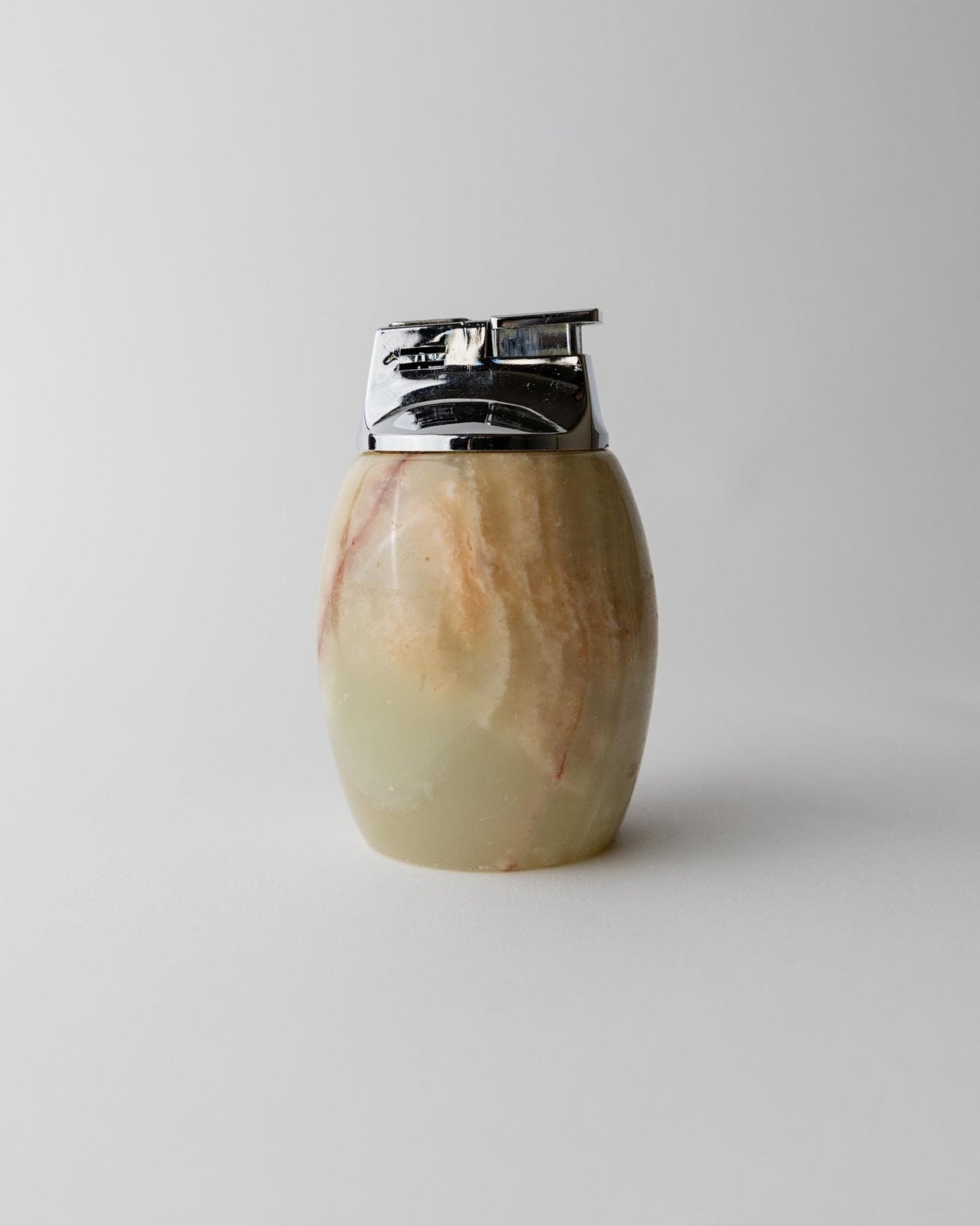 Vintage Tischfeuerzeug aus Alabaster von Piezo