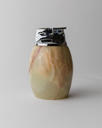 Vintage Tischfeuerzeug aus Alabaster von Piezo