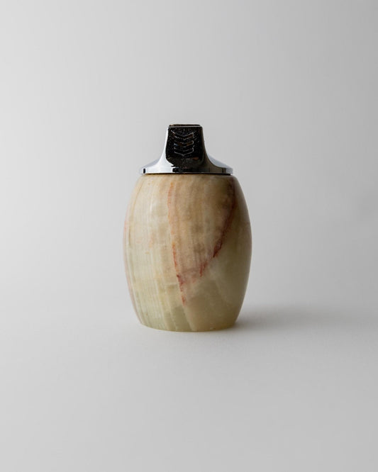 Vintage Tischfeuerzeug aus Alabaster von Piezo