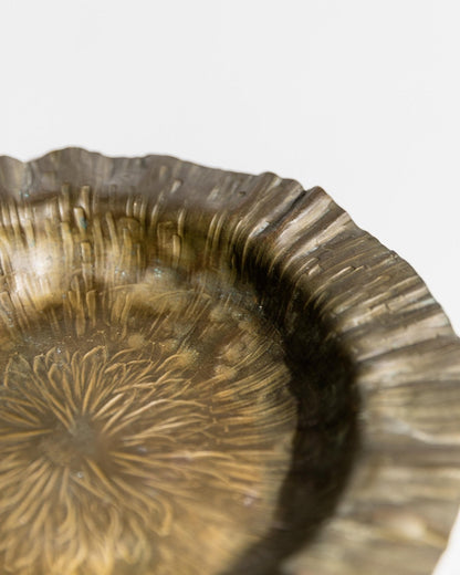 Vintage Schale Flower Relief von Marioni für Marioni Italy