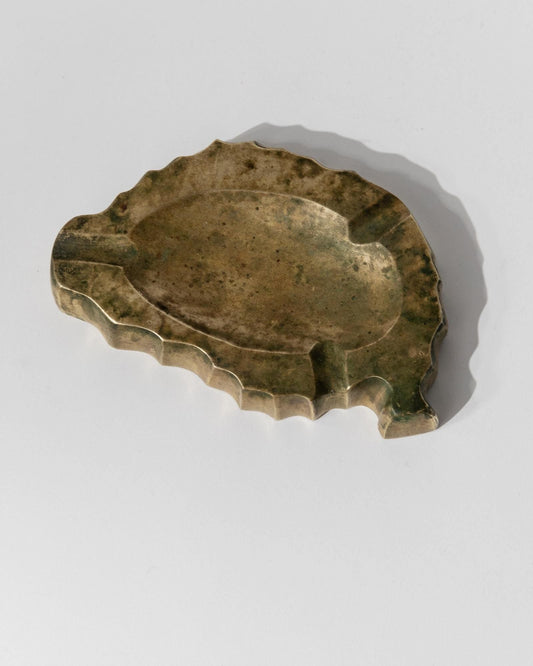 Vintage Aschenbecher aus Bronze, organisch, brutalistisch, schwer, 1960er, Unikat