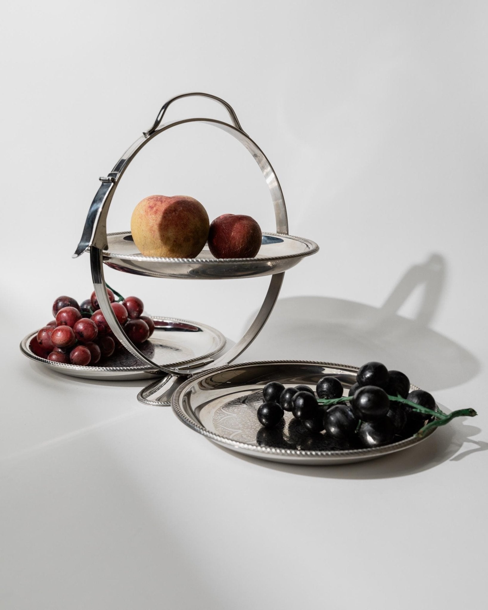Vintage Serviertablett Etagere von Carlo Alessi für Alessi, Mercury 898