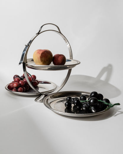 Vintage Serviertablett Etagere von Carlo Alessi für Alessi, Mercury 898