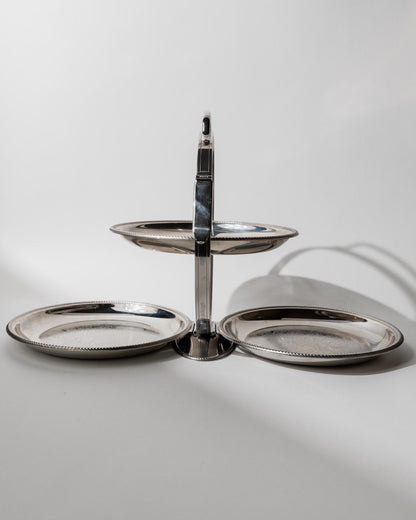 Vintage Serviertablett Etagere von Carlo Alessi für Alessi, Mercury 898