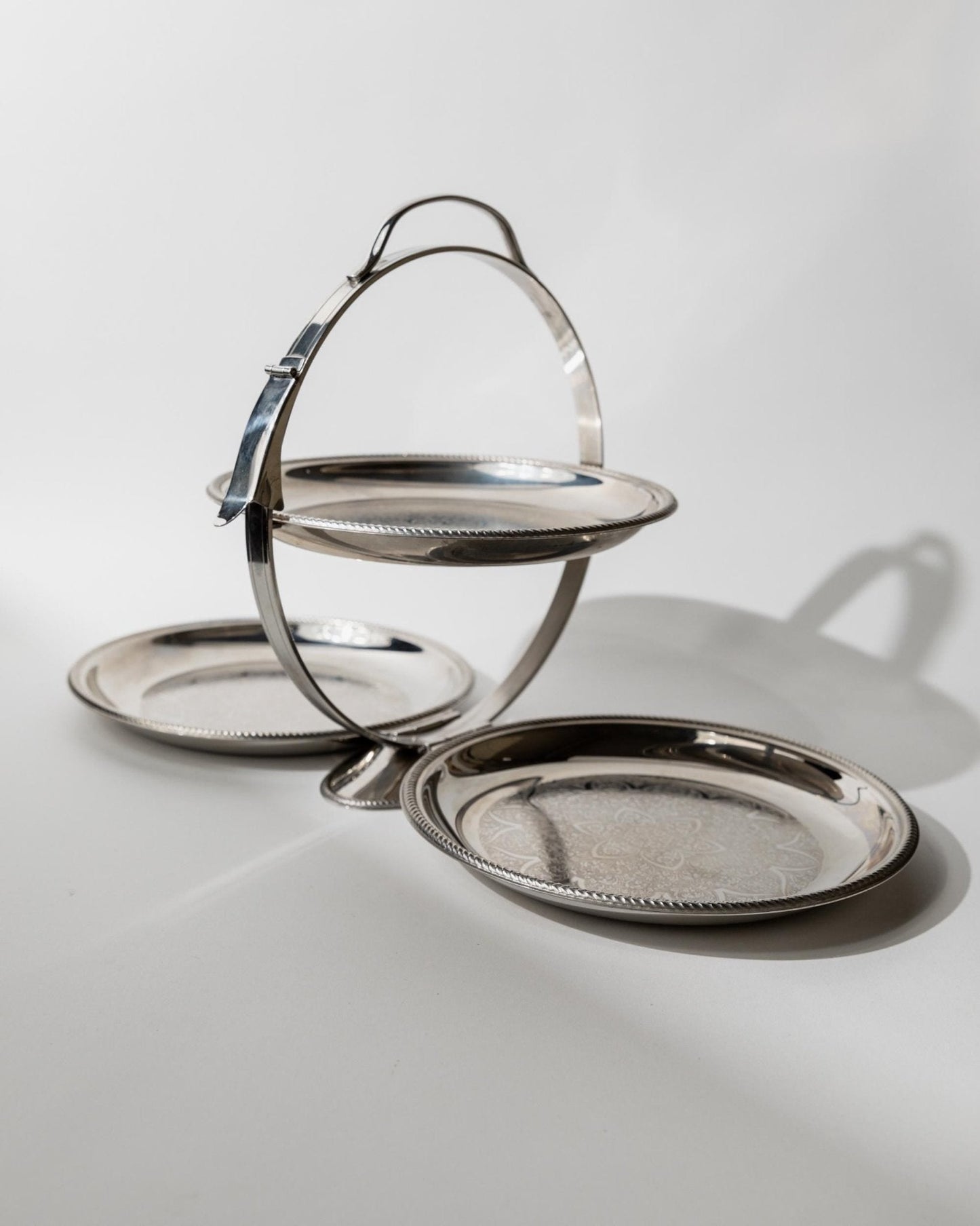 Vintage Serviertablett Etagere von Carlo Alessi für Alessi, Mercury 898