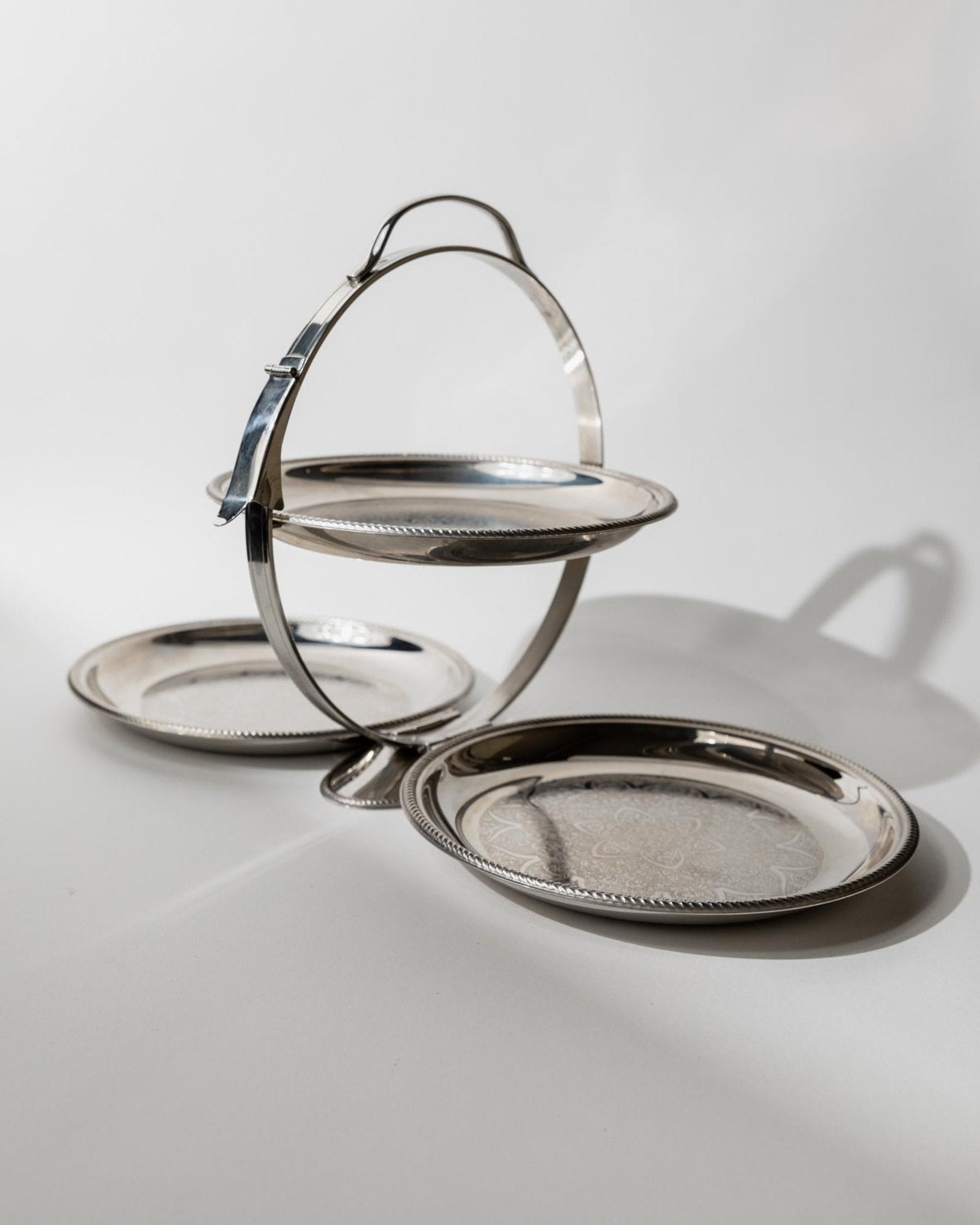 Vintage Serviertablett Etagere von Carlo Alessi für Alessi, Mercury 898