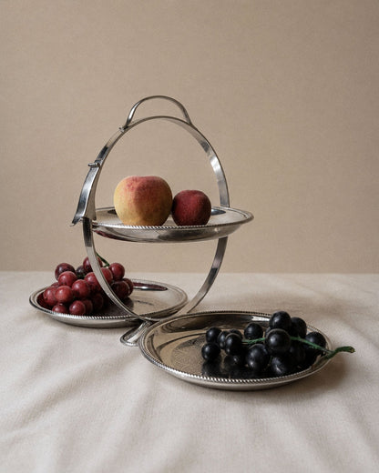 Vintage Serviertablett Etagere von Carlo Alessi für Alessi, Mercury 898