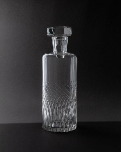 Vintage Karaffe von Murano für Murano Klarglas mit achteckigem Stopfen