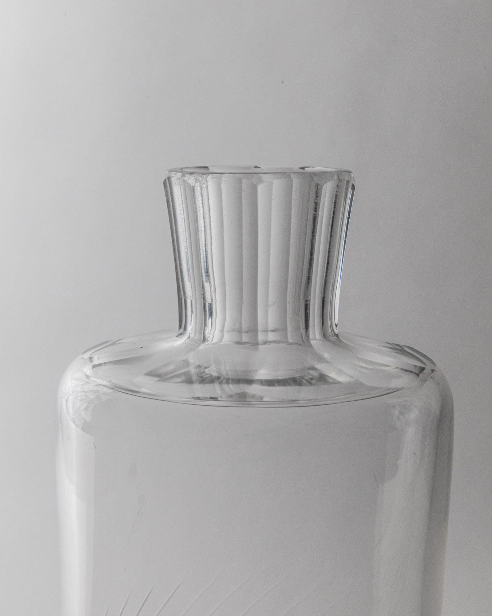 Vintage Karaffe von Murano für Murano Klarglas mit achteckigem Stopfen