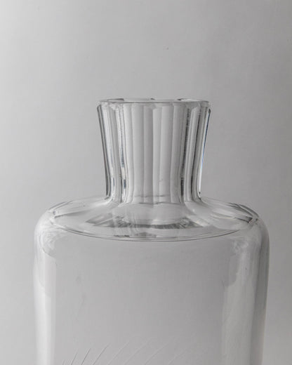 Vintage Karaffe von Murano für Murano Klarglas mit achteckigem Stopfen