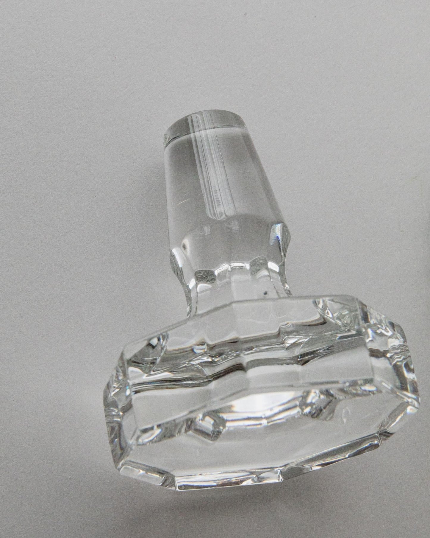 Vintage Karaffe von Murano für Murano Klarglas mit achteckigem Stopfen