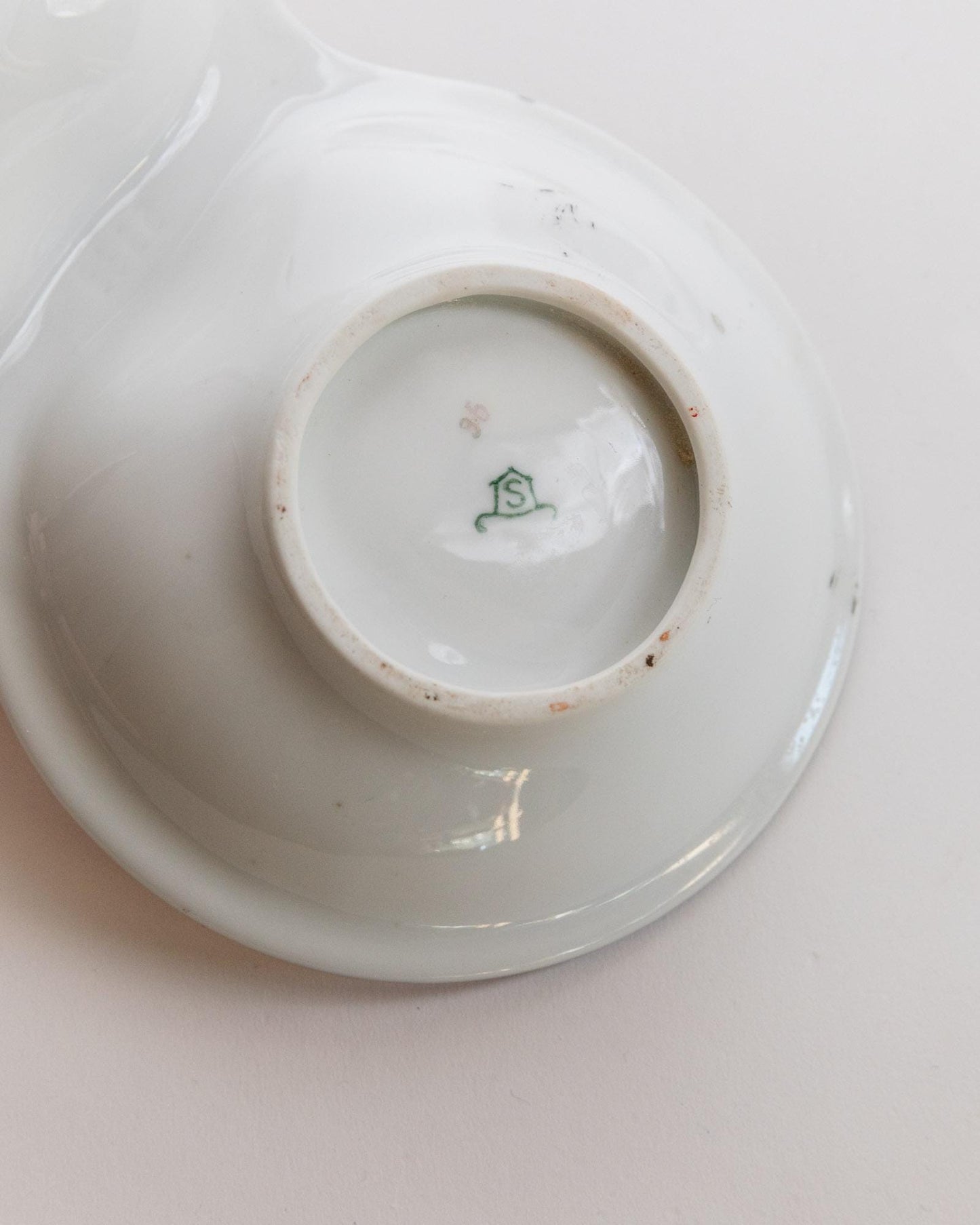 Vintage Schale Set von Gebrüder Schoenau Hüttensteinbach, orange-creme, 9-teilig