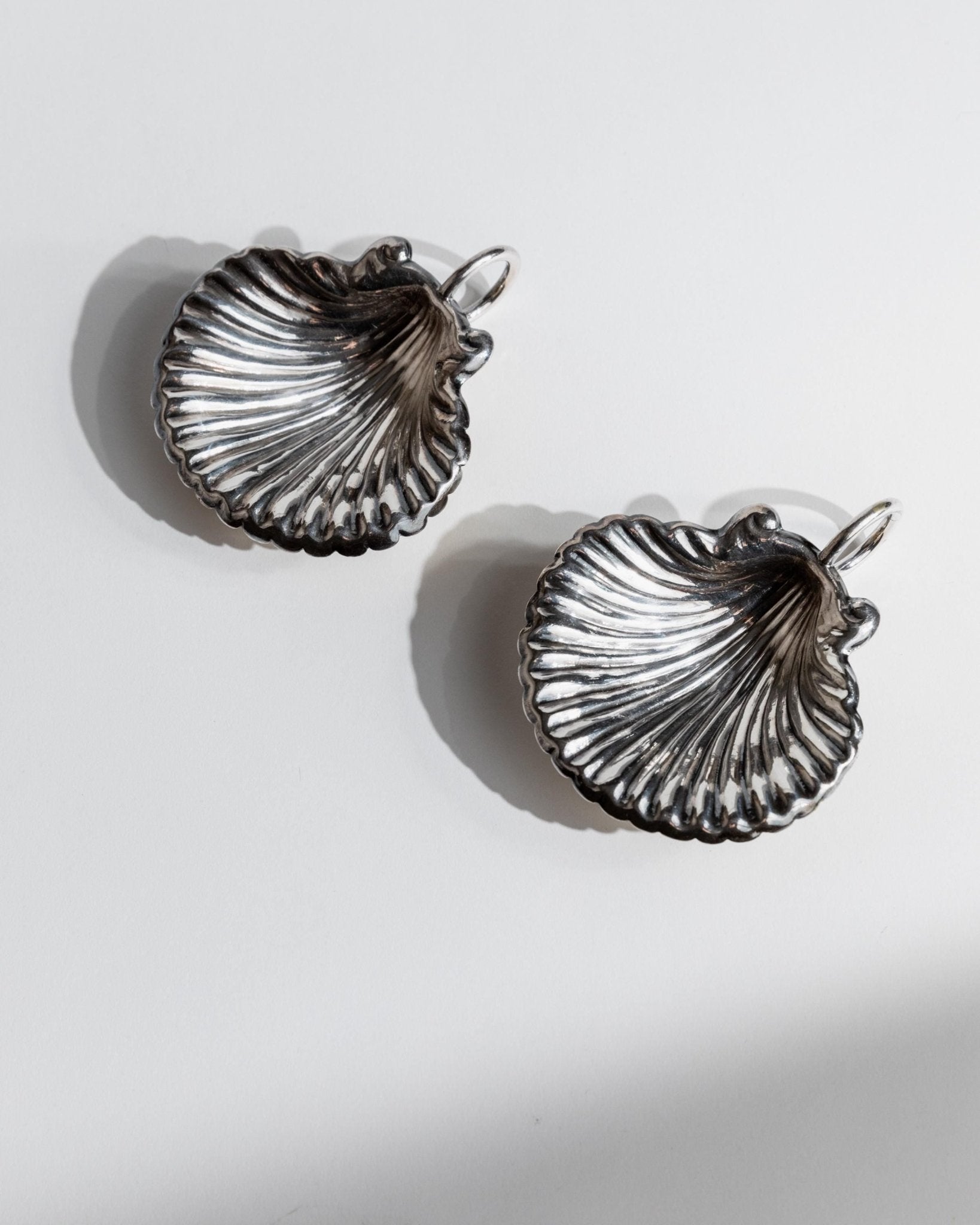 Vintage Schale Set von 2 Muschel Design italienisch, Tischdeko, Geschenkidee