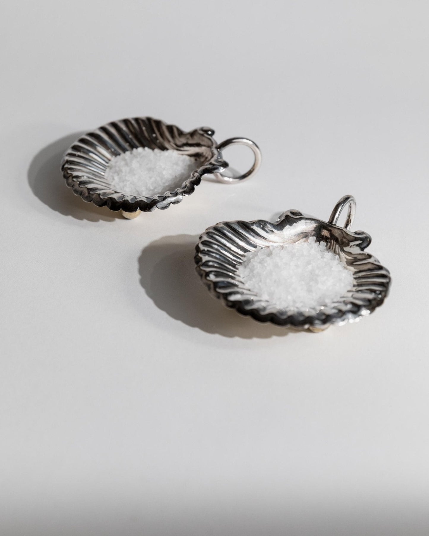 Vintage Schale Set von 2 Muschel Design italienisch, Tischdeko, Geschenkidee