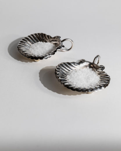 Vintage Schale Set von 2 Muschel Design italienisch, Tischdeko, Geschenkidee