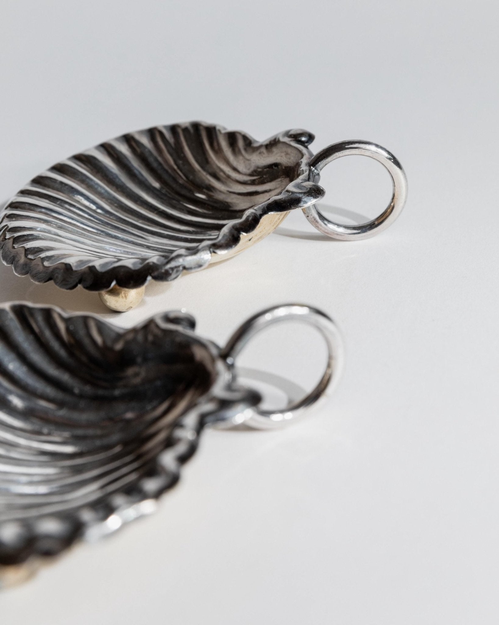 Vintage Schale Set von 2 Muschel Design italienisch, Tischdeko, Geschenkidee