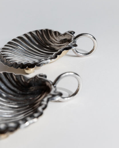 Vintage Schale Set von 2 Muschel Design italienisch, Tischdeko, Geschenkidee