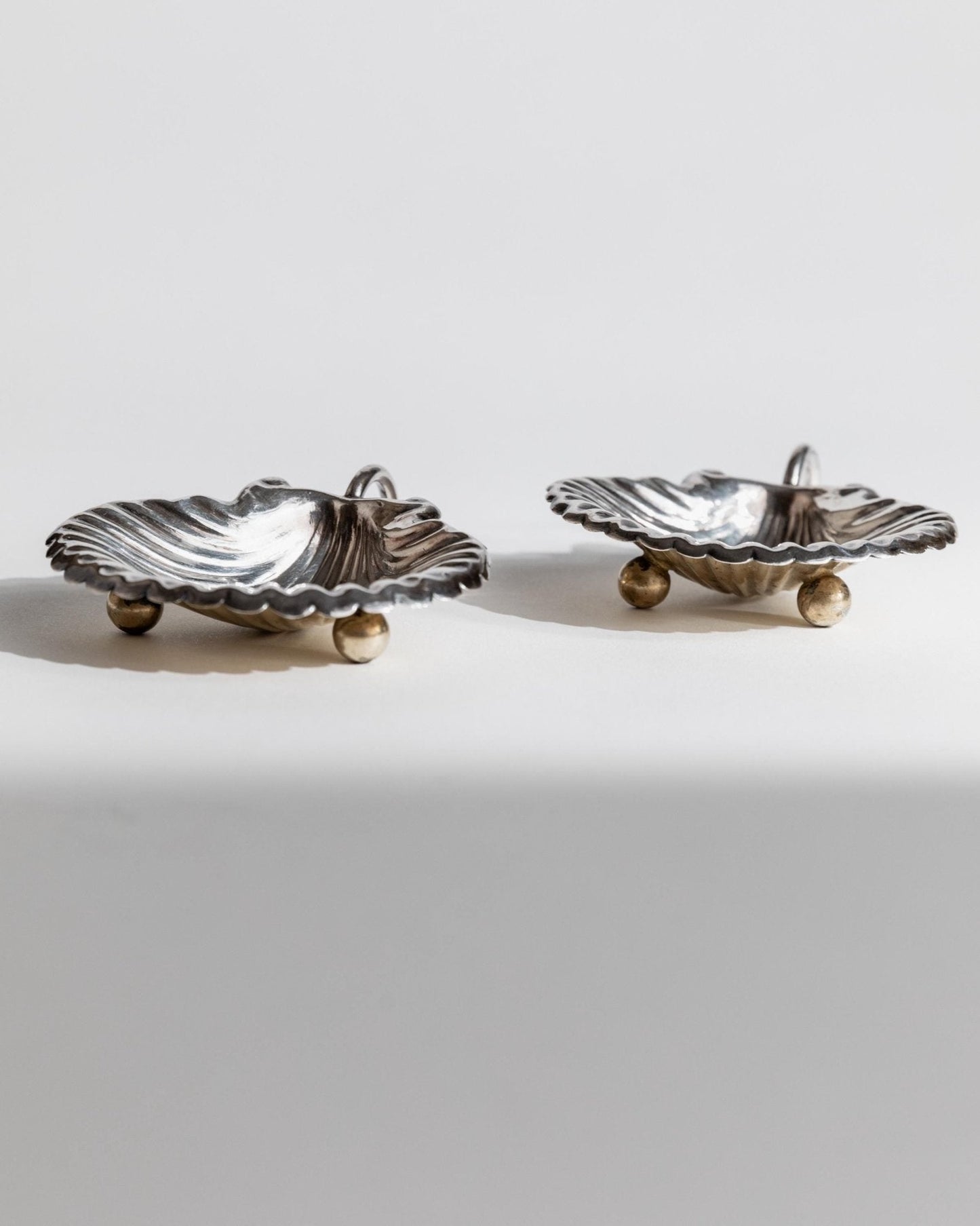 Vintage Schale Set von 2 Muschel Design italienisch, Tischdeko, Geschenkidee