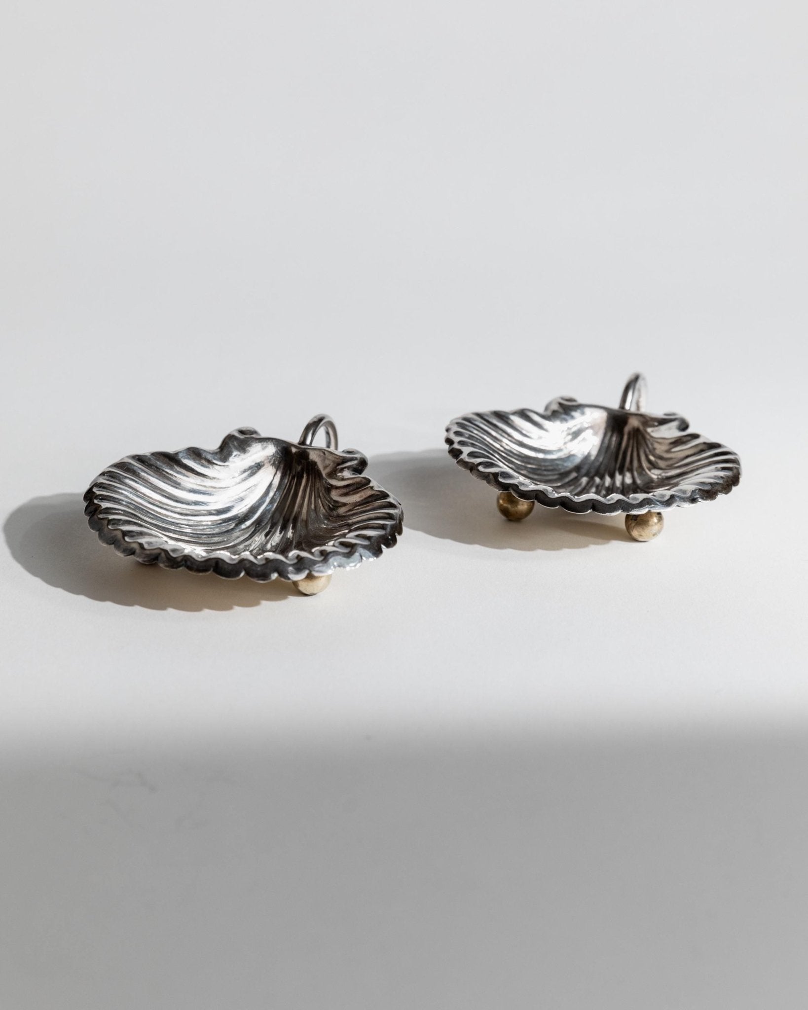 Vintage Schale Set von 2 Muschel Design italienisch, Tischdeko, Geschenkidee