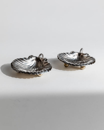 Vintage Schale Set von 2 Muschel Design italienisch, Tischdeko, Geschenkidee