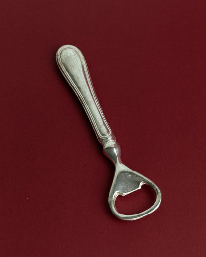Vintage Flaschenöffner versilbert 1960er minimal klassisch zeitlos elegantes Bar-Accessoire