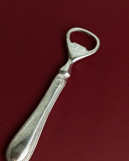 Vintage Flaschenöffner versilbert 1960er minimal klassisch zeitlos elegantes Bar-Accessoire