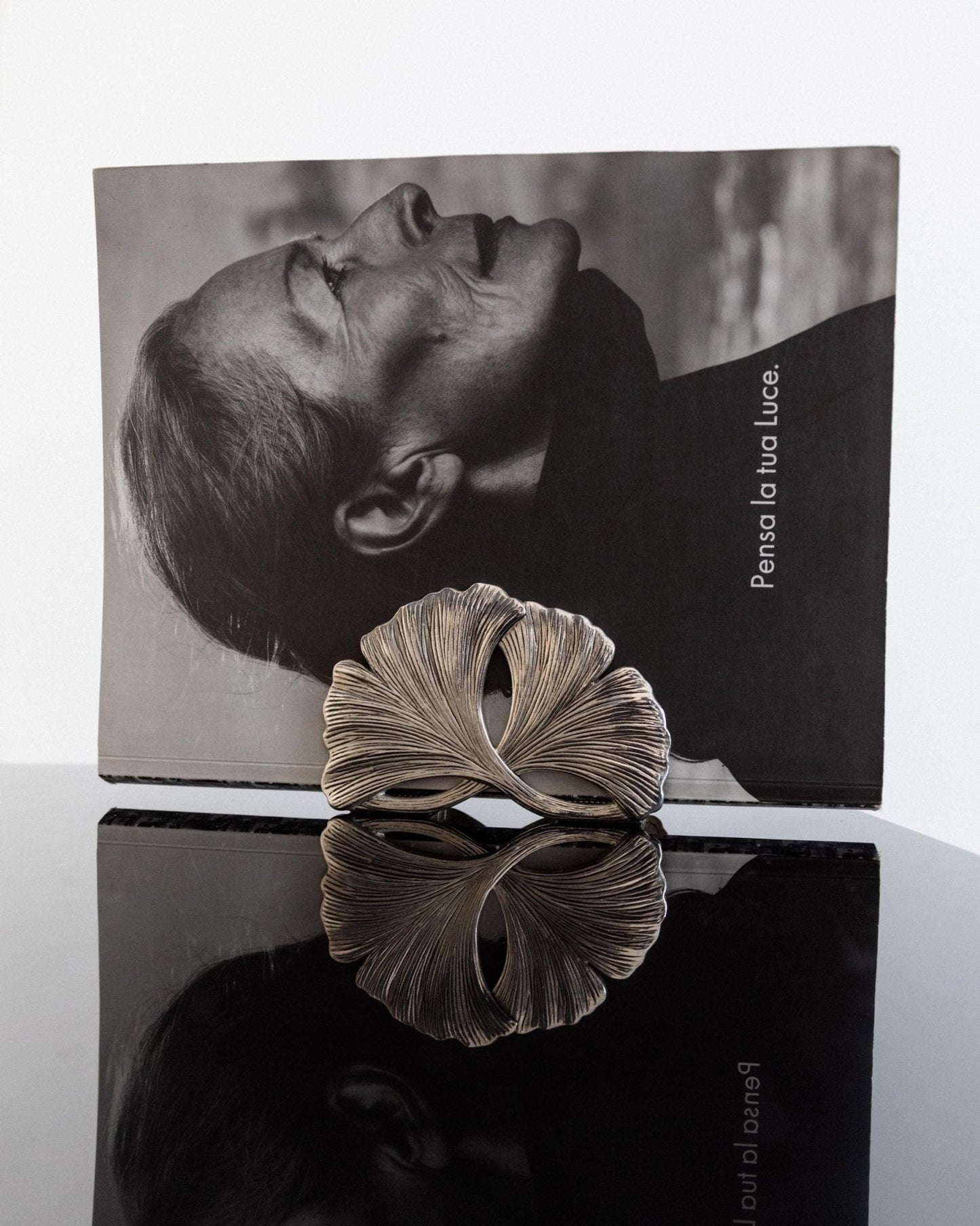 Vintage Halter Ginkgo-Motiv von Silea