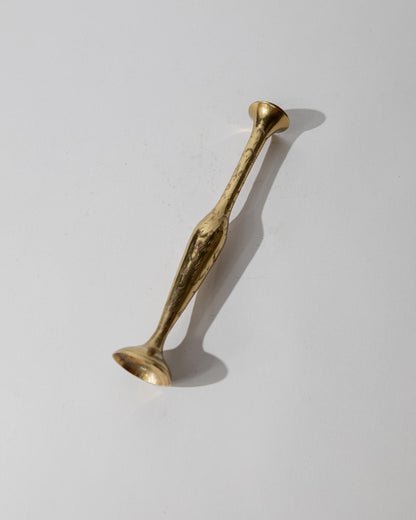 Vintage Messing-Vase mit graviertem Ethno-Muster