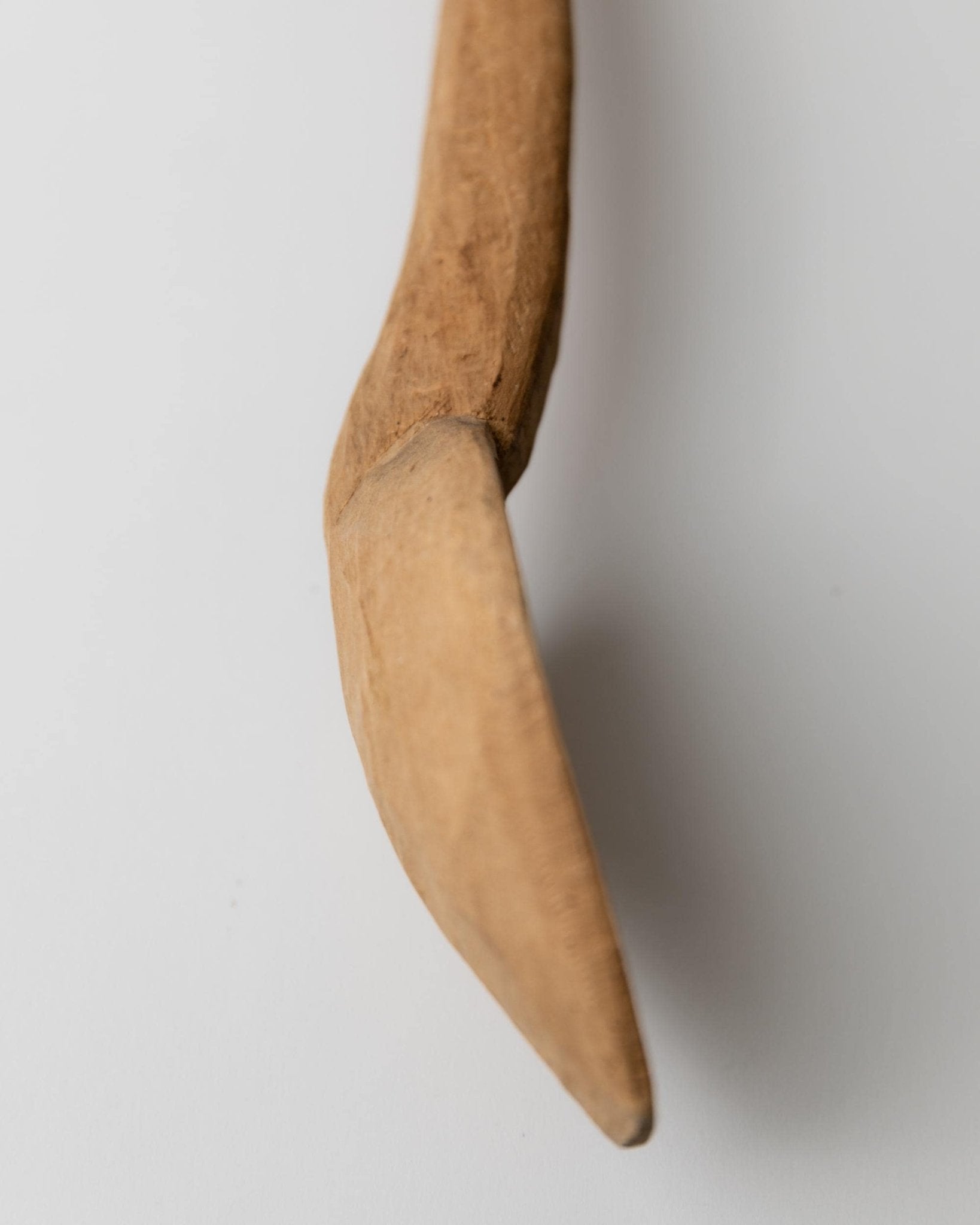 Vintage Besteck Skulpturen aus Holz, handgeschnitzte Gabel und Löffel mit Hahn, Italienische Volkskunst