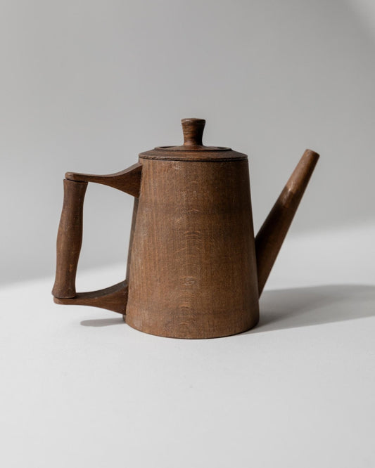 Vintage Krug aus Holz, handgeschnitzt, rustikale Volkskunst