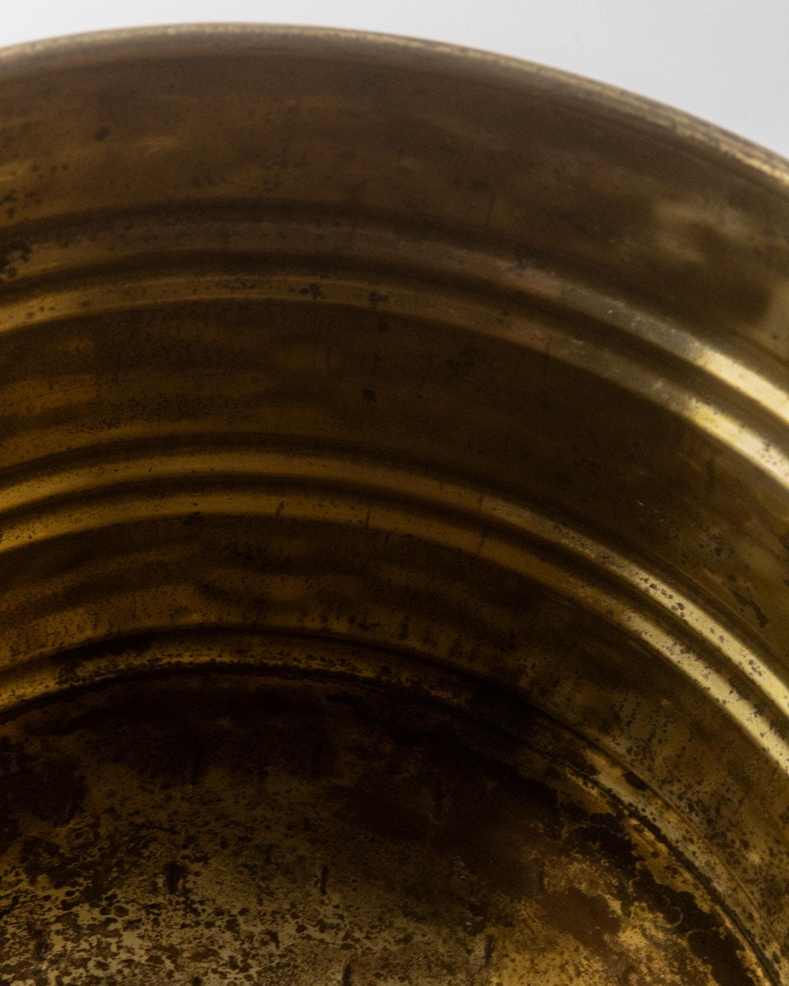 Vintage Pflanzgefäß oder Weinkühler Messing groß mit Griffen