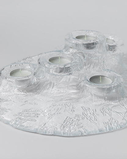 Vintage Kerzenhalter Vulcano von Pertti Kallioinen für Muurla, 6 Teelichter