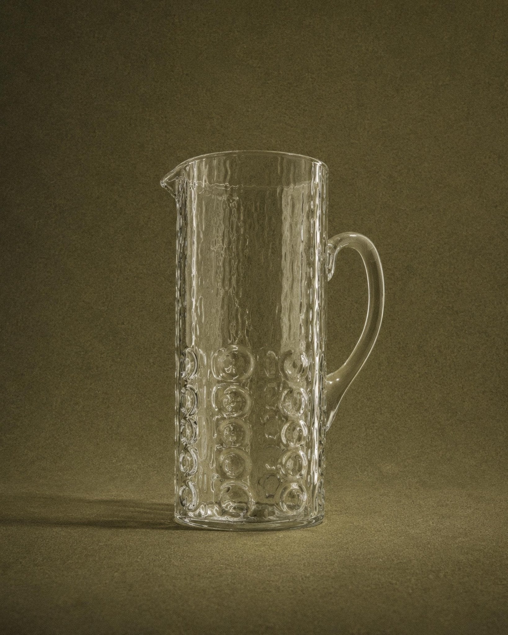 Vintage Glaskrug "Bubble Glass" von JH Elegance, Belgien