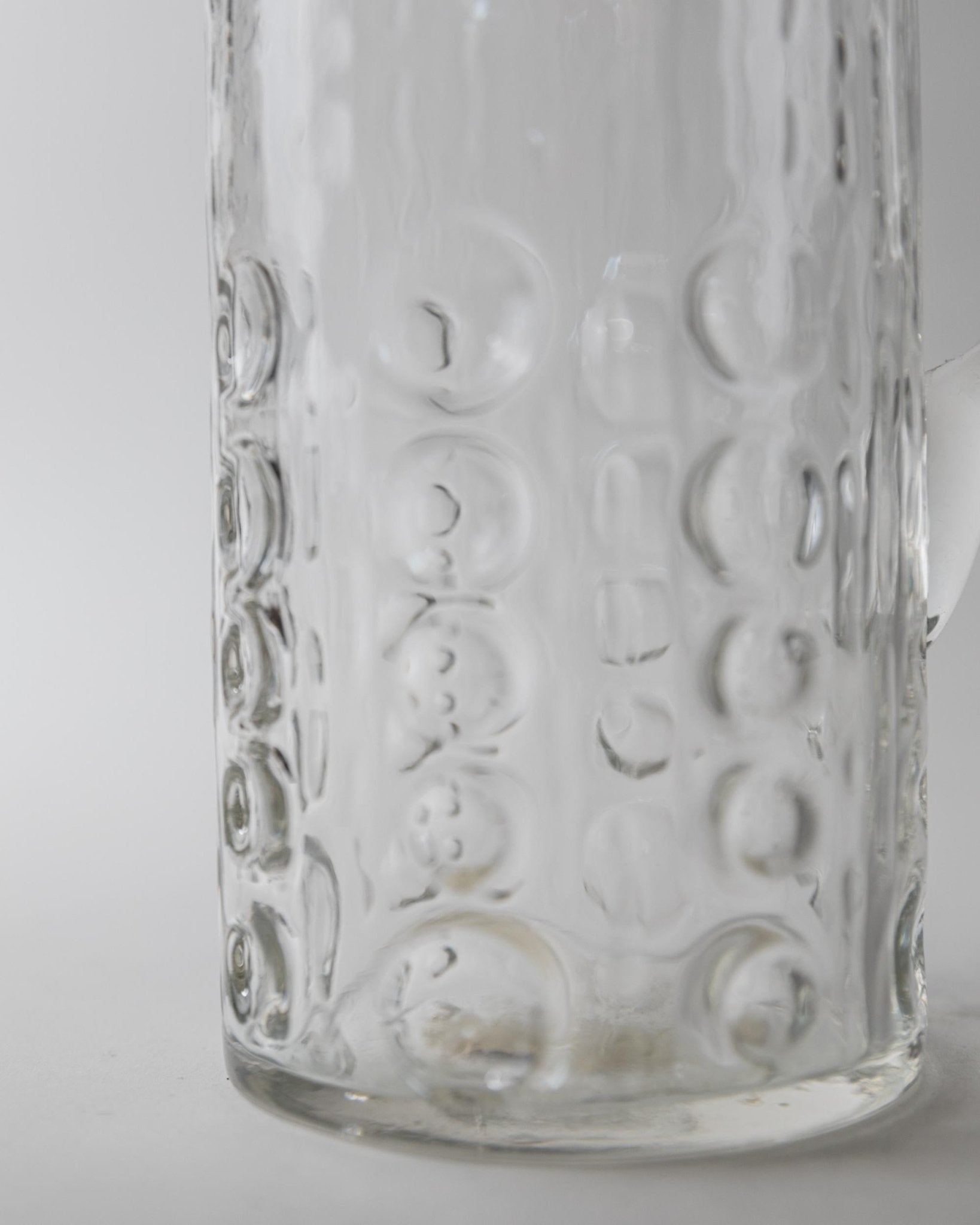 Vintage Glaskrug "Bubble Glass" von JH Elegance, Belgien
