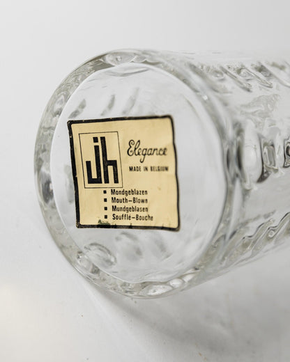 Vintage Glaskrug "Bubble Glass" von JH Elegance, Belgien