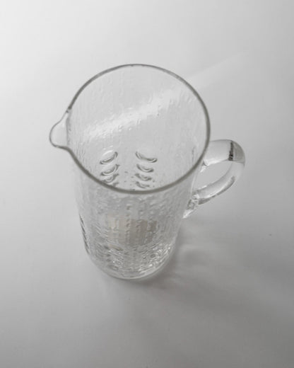 Vintage Glaskrug "Bubble Glass" von JH Elegance, Belgien