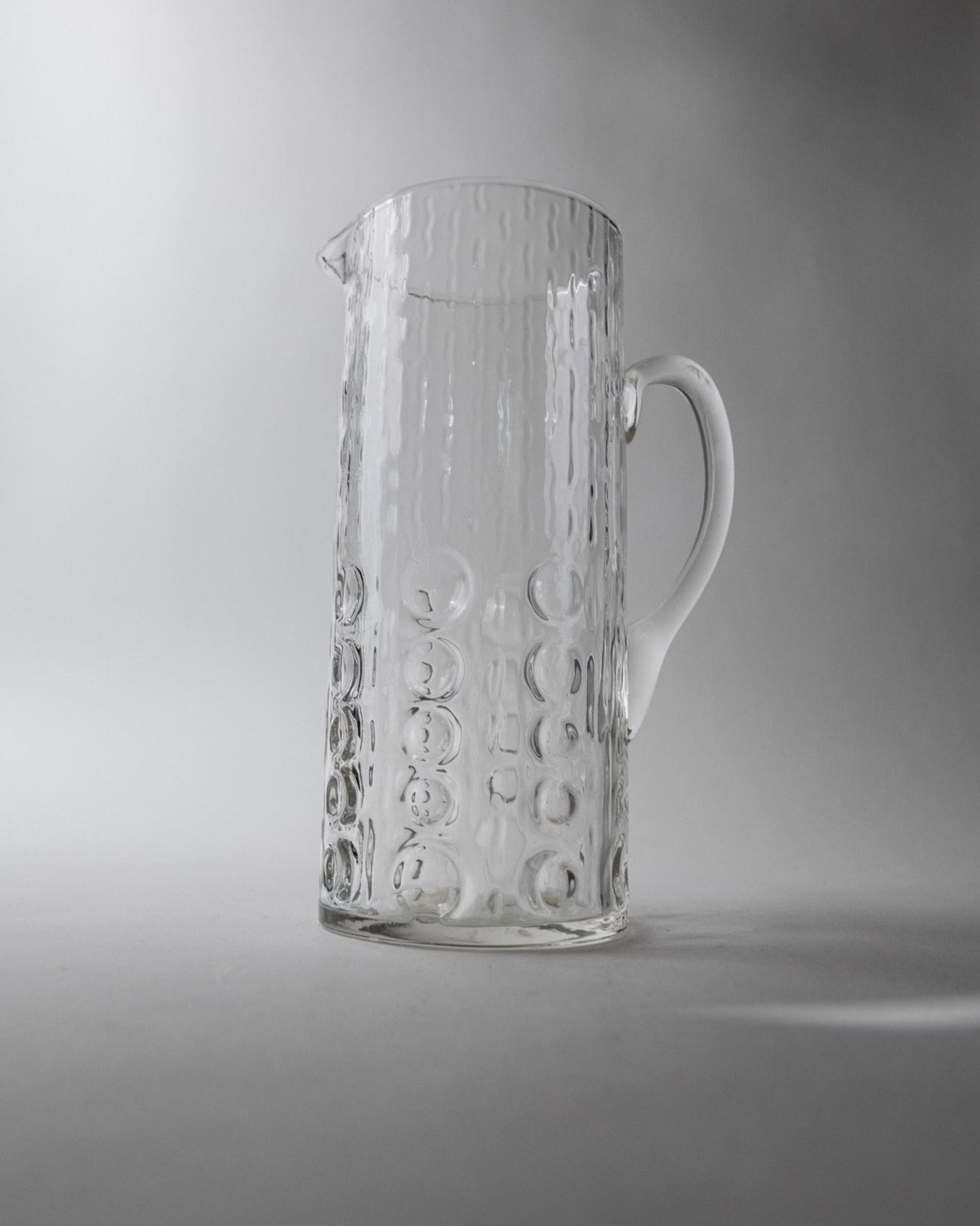 Vintage Glaskrug "Bubble Glass" von JH Elegance, Belgien