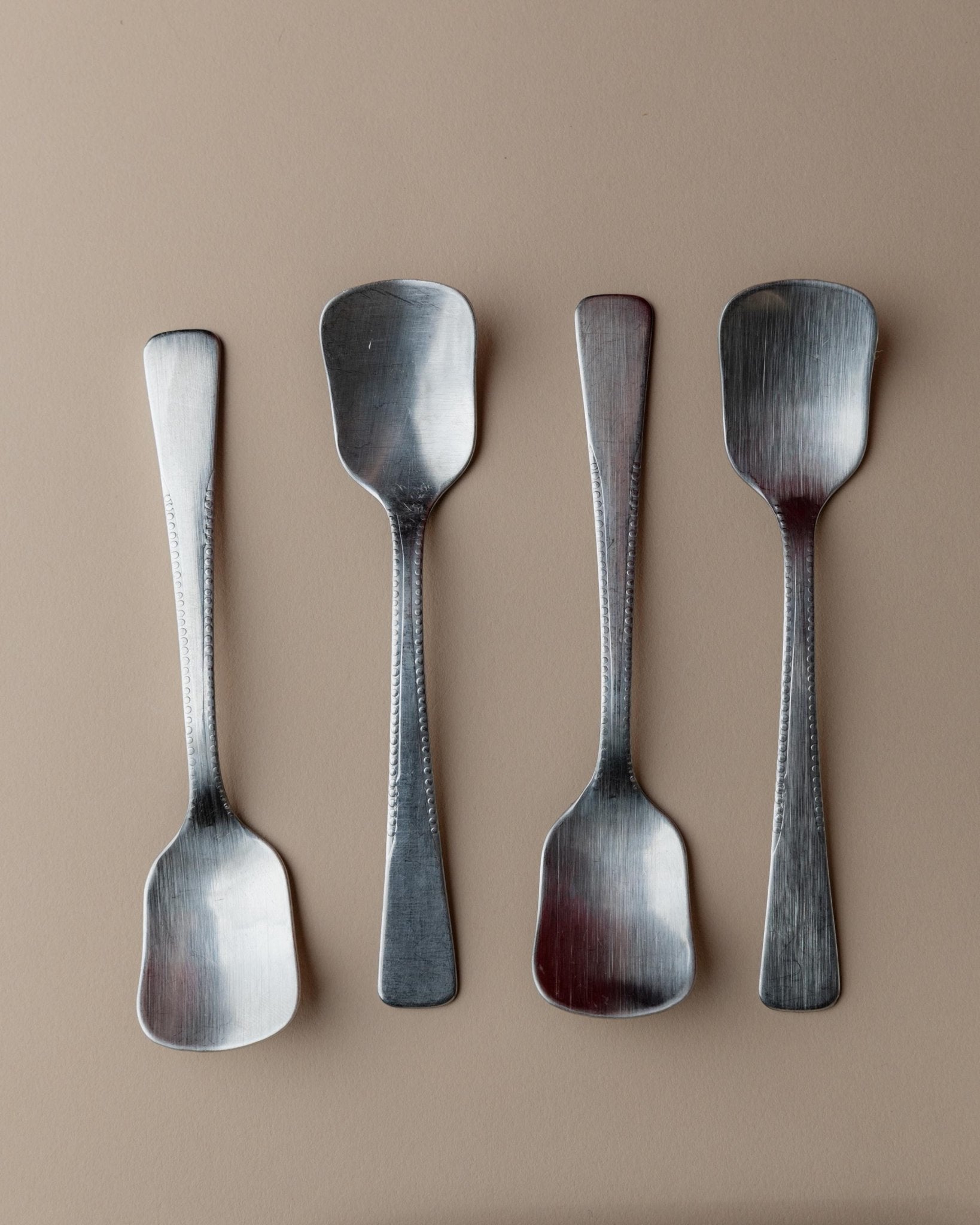 Vintage Eiscreme-Servierset Set von 4 von Italien 1970er in Originalverpackung