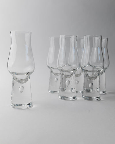 Vintage drinking glass set of 6 Murano by Murano