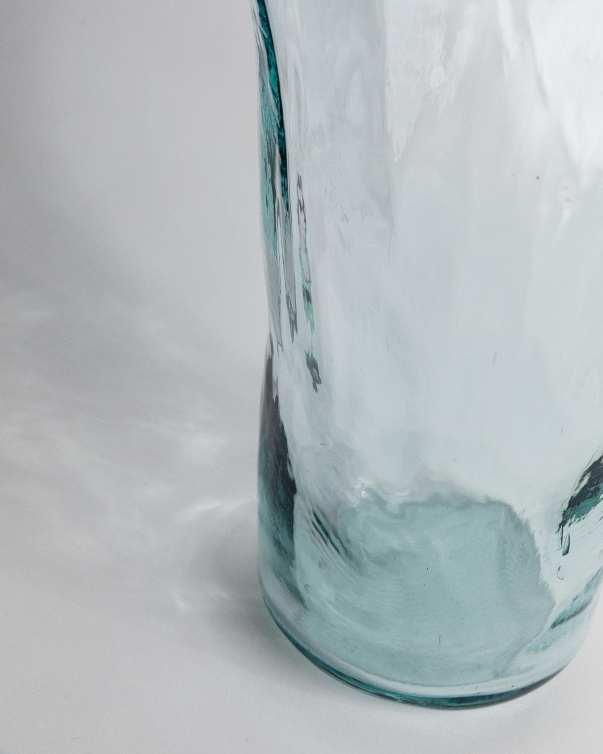 Vintage Vase Murano Glas von Murano für Italien, großes Blasenglas, blau, 1970er